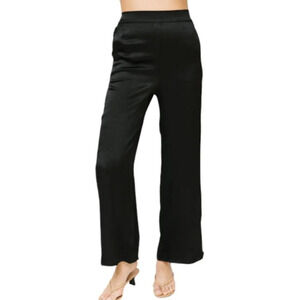 Smash + Tess Womens Sloane  Wide Leg Pants Black Size 2X NWT Shine